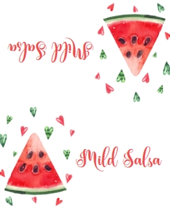 WatermelonFoodLabel2: Editable Food Signs, Food Labels, Watermelon Heart Themed Food Sign and Labels, Summer Party, Corjl Template, Instant Download, Printable