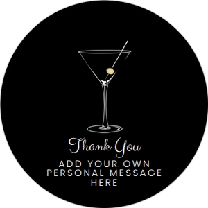 Modern Martini Bachelorette Party Printables for a Chic and Stylish Celebration, Corjl Template, Black and White Gift Tags Cupcake Toppers design preview