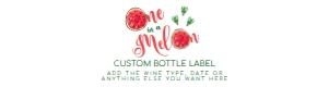 WatermelonWaterbottle1: Editable One in a Million Water bottle Labels First Birthday Custom Watermelon Label, Corjl Template, Beverage Wrappers, Summer Party Labels