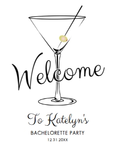 MartiniBachWelcome8x11: Editable Bachelorette Welcome Signs Martini Madness Bachelorette Printable Party Sign Instant Download Cocktail Welcome Sign Corjl Template