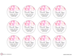 Balloon Themed Gift Tags - Handmade Balloon Gift Tags - Add a Pop of Color to Your Present Wrapping, Cupcake Toppers, Corjl Template design preview