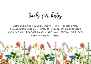 BotanicalBooksforababy: Wildflower Baby Shower Invitation Bundle, Printable Baby Shower Invitation and Games, Baby Shower Decorations Set, Corjl Template