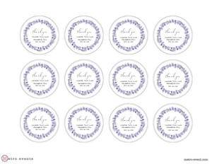 Bohemian Style Printable Wildflower and Lavender Gift Tags for Every Occasion, Lavender Gift Tags, Corjl Template, Purple Flower Favor Tags design preview