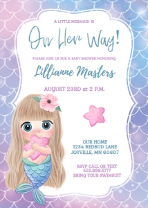 Mermaid Baby Shower Blonde: Mermaid Baby Shower Blonde
