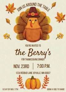 Thanksgiving Dinner: Thanksgiving Dinner Invite