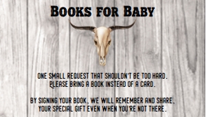 Western skull book card: Extra Cards for Western Skull