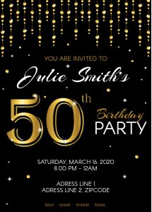 50th Birthday Party Bundle design preview