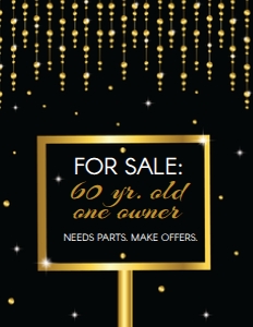 Funny Party Signs 8.5x11 Inch - 60th Birthday - For Sale: 60th Birthday Party Decoration Bundle