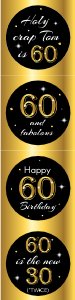 Cupcake Toppers - 60th Birthday - Classic design preview