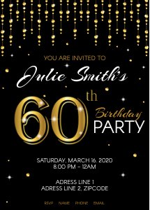 60th Birthday Party Decoration Bundle design preview