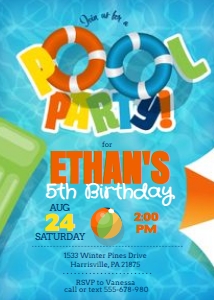 KID04 - Pool Party - Boy design preview