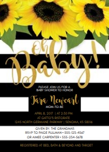 Sunflowers Bridal Shower: Sunflower Baby Shower