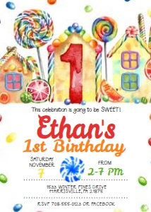 KID11 - Popsicle Birthday Invitation design preview