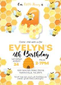 KID13 - Bee 4th Birthday: KID13 - Bee Birthday