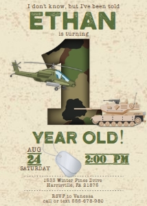 KID15 - Army 1st Birthday: KID15 - Army Birthday