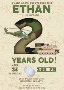 KID15 - Army 2nd Birthday: KID15 - Army Birthday