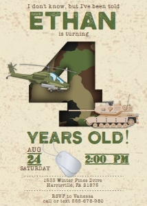 KID15 - Army 4th Birthday: KID15 - Army Birthday