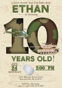 KID15 - Army 10th Birthday: KID15 - Army Birthday