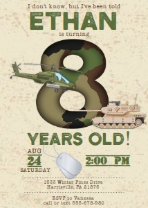 KID15 - Army 8th Birthday: KID15 - Army Birthday