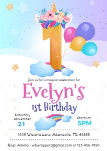 KID23 - Unicorn Birthday - 1st: KID23 - Unicorn Birthday