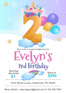 KID23 - Unicorn Birthday - 2nd: KID23 - Unicorn Birthday