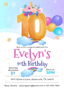 KID23 - Unicorn Birthday - 10th: KID23 - Unicorn Birthday