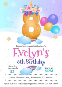 KID23 - Unicorn Birthday - 8th: KID23 - Unicorn Birthday