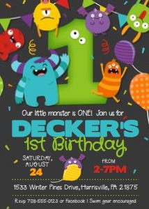 KID26 - Monster Party design preview