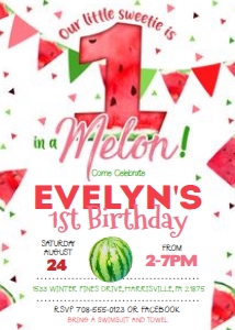 KID29 - Watermelon Birthday design preview