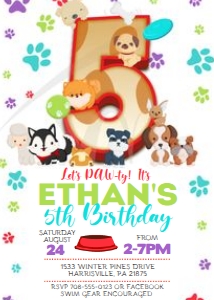 KID43 - Dog Birthday - 5th: KID43 - Dog Birthday Party