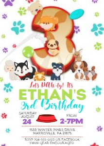 KID43 - Dog Birthday Party - 3rd: KID43 - Dog Birthday Party