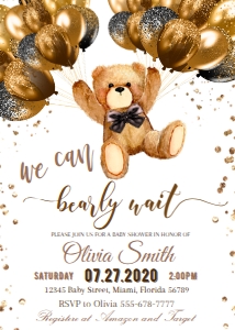07. baby shower bear design preview