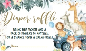010. d. diaper raffle, safari: 010.l. safari, diaper raffle