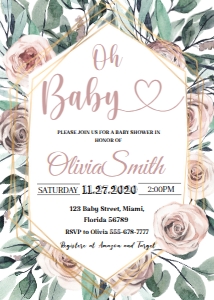 07.l.l.boho invites, baby shower, rose design preview