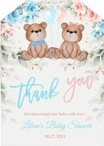 013.d.favors tag, boy or girl, teddy bear#8: 013.l.favors, #8