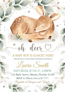 000SET,l,deer.baby#shower design preview