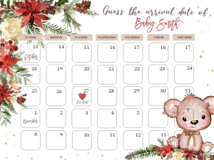 0111.l.18x24#boy#bear#calend# design preview