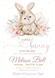 07.l.bynny, baby shower, invitation design preview