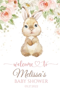 BUNNY#ROSERAB#WELCOME#BUNNY#Girl#babyshower# design preview