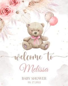 BEAR#BB#WELCOME#bohoboy#16x20: BEAR#BB#WELCOME#GIRL#