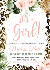 LEOWILD#SET#BABY#IT'S Agirl#5 x 7 in design preview