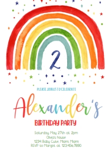 RAINBOW#3TWO#birthday# design preview