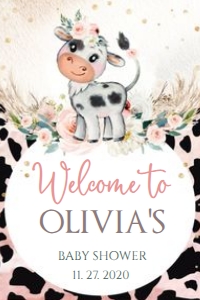 WELCOME#COW#24X36: WELCOME#COW#24X3624 x 36 in