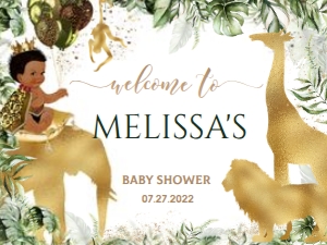 SAFARI#GOLD#WELCOME#18X24#boy#: SAFARI#GOLD#WELCOME#18X24#boy#