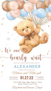 EVITE#BEAR#BB#BABYb=3=#5 design preview