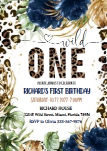 LEO WILD#BOY#blue#birthday# design preview