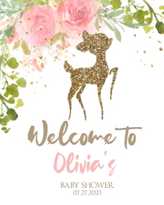 DEER#WELC#8X10 design preview