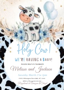 COW#BOY#INV#babyshower# design preview
