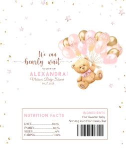 BEAR GIRL BEAR#BB#candy bar wrapper5.267 x 6.25 in: BEAR GIRL BEAR#BB#candy bar wrapper5.267 x 6.25 in