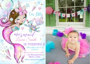 AL#MERMAID#2#BR##08.d.zz.#4 birthday invitation: AL#MERMAID#2#BR##08.d.zz.#4 birthday invitation
